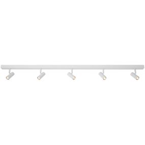 Nordlux Omari - opbouwspots - 12 x 118 cm - 3 stappen dimmer - 5 x 3,2W LED incl. - wit