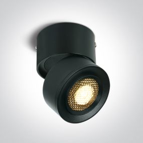 ONE Light Zoomable Moving Heads COB - opbouwspot 1L -  Ø 8 x 9,5 cm - 15W LED incl. - zwart