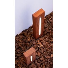 Lichtkoning Padoek Line S - tuinpaal - 4 x 8,8 x 35 cm + 15 cm voet - 2,4W dimbare LED incl.  - IP65 - padoek
