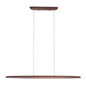 Maxlight Woody - hanglamp - 130 x 170 cm - 25W LED incl. - donkerbruin
