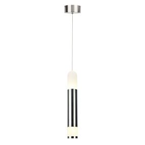 AEG Abby - hanglamp - Ø 10 x 120 cm - 10W LED incl. - nikkel