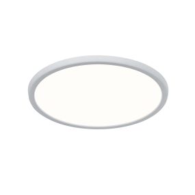 Nordlux Oja - plafondverlichting - Ø 29,4 x 2,3 cm - 17W dimbare LED incl. (3000K/4000K) - IP54 - wit