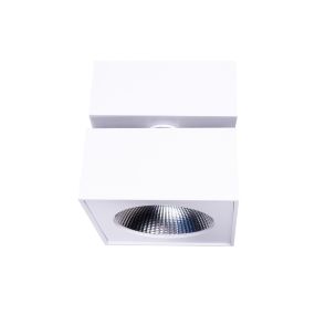 Maxlight Artu - opbouwspot - 10 x 10 x 10 cm - 15W LED incl. - wit