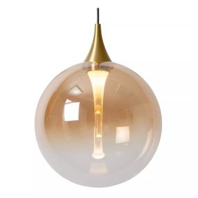 Lucide Gisela - hanglamp - Ø 61 x 326 cm - 12 x 3,6W  dimbare LED incl. - amber