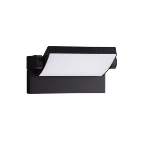 Nova Luce Sally - buiten wandlamp - 21 x 16,5 x 10 cm - 20W LED incl. - IP54 - zwart