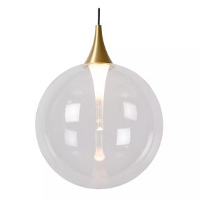 Lucide Gisela - hanglamp - 140 x 40 x 150 cm - 8 x 3,9W  dimbare LED incl. - transparant