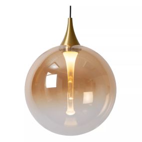 Lucide Gisela - hanglamp - Ø 16 x 150 cm - 5W LED incl. - amber