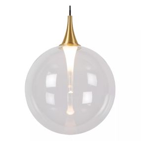 Lucide Gisela - hanglamp - Ø 16 x 150 cm - 5W LED incl. - transparant