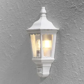 Konstsmide Firenze - buiten wandlamp met sensor - 25 x 16 x 49,5 cm - IP43 - mat wit
