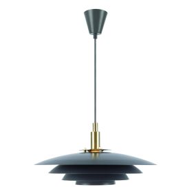 Nordlux Bretagne - hanglamp - Ø 38 x 217 cm - grijs