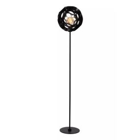 Lucide Hannelore - vloerlamp - Ø 30 x 149,6 cm - zwart