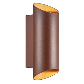 Nordlux Nico - buiten wandlamp - 9,5 x 7,7 x 23,5 cm - IP54 - roest