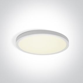 ONE Light Plafo - plafondverlichting - Ø 23 x 2,5 cm - 18W LED incl. - wit