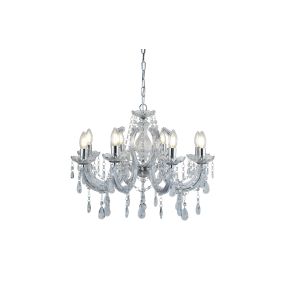 Searchlight Marie Therese - luster - Ø 61 x 100 cm - chroom