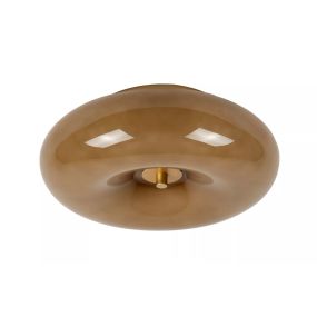 Lucide Senstino - plafondlamp - Ø 30 x 11 cm - taupe