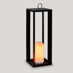 New Garden Siroco 30 - draagbare vloer- en tafellamp - 18 x 18 x 30 cm - 2W dimbare LED incl. - IP54 - zwart
