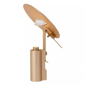Lucide Fits - tafellamp - 25,2 x 20 x 29,5 cm - 8W LED incl. - goud