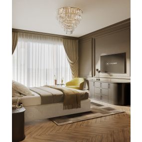Maxlight Monaco - plafondverlichting -Ø 80 x 45 cm - goud