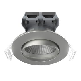 Nordlux Apollo - set van 5 - 4,8W LED incl. - Ø 85 mm, Ø 72 mm inbouwmaat - IP23 - witte lichtkleur - geborstelde nikkel