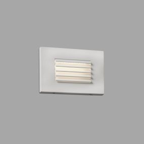 Faro Spark - inbouw wandverlichting - 10,5 x 7,5 cm - 5W LED incl. - IP65 - mat wit