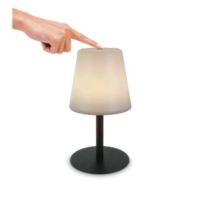 ONE Light Portable Trendy Light - buiten tafellamp - oplaadbaar via USB-kabel - Ø 16,5 x 30 cm - 3 stappen dimbaar - 2W LED incl. - IP44 - zwart