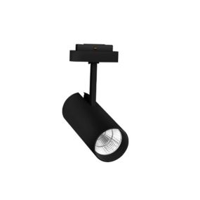 Nova Luce Nap - spot voor magnetisch profielsysteem - Ø 8,5 x 27 cm -  20W LED incl. - zandzwart - witte lichtkleur