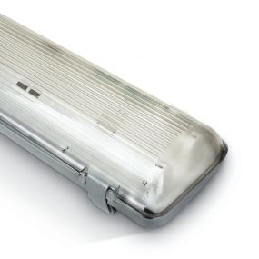 ONE Light Range For T8 LED Tubes - 65,5 x 11 x 8 cm - IP65 - grijs