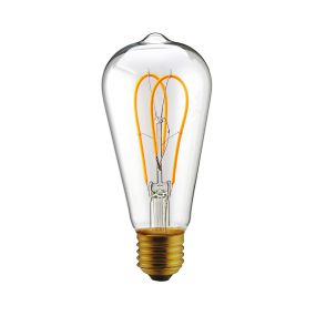 Daylight Italia LED - Ø 6,4 x 14,6 cm - E27 - 4,9W - 2200K - transparant
