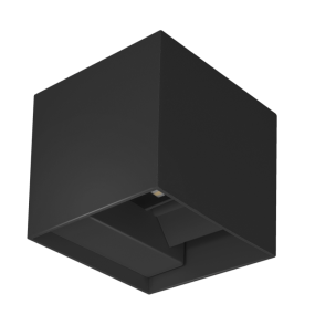 Century Italia Up & Down - wandlamp - 10 x 10 x 10 cm - 10W LED incl. - instelbare lichtkleur - IP65 - zwart