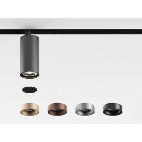 VK Lighting Eiva - reflectorring met honinggraat - Ø 3,6 cm - nickel chroom