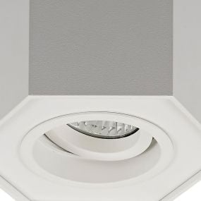 Zuma Line Polygon CL R - opbouwspot 1L - 12 x 12 cm - wit