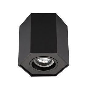 Zuma Line Polygon CL R - opbouwspot 1L - 12 x 12 cm - zwart