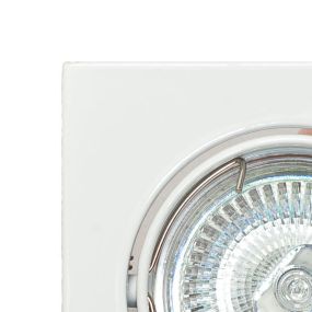 ETH Dublin III - inbouwspot - 80 x 80 mm, Ø 74 mm inbouwmaat - wit