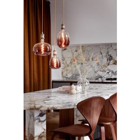 Calex Avesta Marron Gradient LED lamp - Ø 17 x 27 cm - E27 - 5W - dimbaar - 1800K