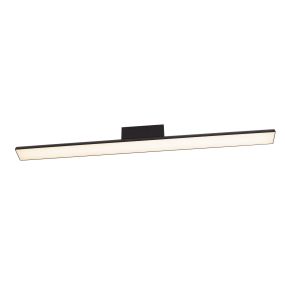 Maxlight Tampa - plafondlamp - 90 x 6 x 8,3 cm - 27W LED incl. - IP44 - zwart
