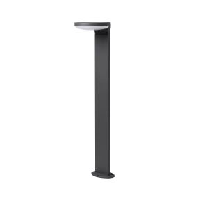 Nova Luce Enzi - tuinpaal - 18 x 18 x 80 cm - 17W LED incl. - IP54 - donkergrijs