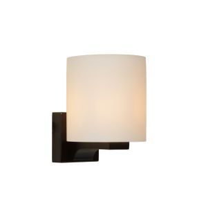 Lucide Jenno - wandlamp badkamer - 12 x 14,5 x 16 cm - IP44 - zwart