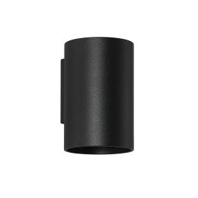 Searchlight Round - wandlamp - Ø 6,5 x 10 cm - zwart