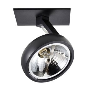 Zuma Line Gino DL 1 - opbouwspot met inbouw rozet - 15 x 9 cm - zwart