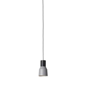 Faro Kombo - hanglamp - Ø 12 x 21 cm - grijs en zwart