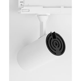 Nova Luce West - 3-fase railspot - 16 x 6 x 18 cm - 20W LED incl. - zandwit