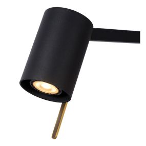 Lucide Lesley - staanlamp - 128cm - zwart