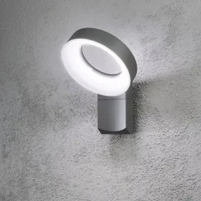 Konstsmide Asti - buiten wandlamp - 26 x 23,5 x 35,5 cm - 18W LED incl. - IP44 - antraciet