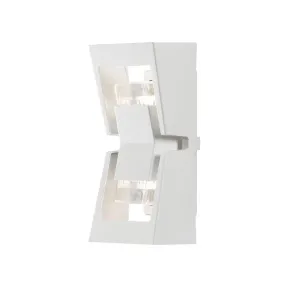 Konstsmide Potenza - buiten wandlamp - 12 x 13 x 30 cm - IP54 - wit