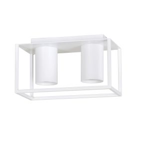 Emibig Tiper 2 - plafondverlichting - 26 x 15 cm - wit
