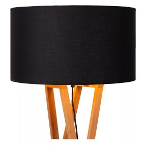 Lucide Trafalgar - vloerlamp - Ø 48 x 157 cm - zwart
