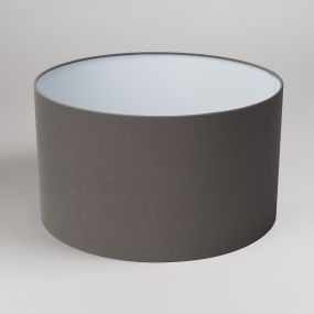 Projectlight Drum - lampenkap - Ø 40 x 23 cm - grijs katoen
