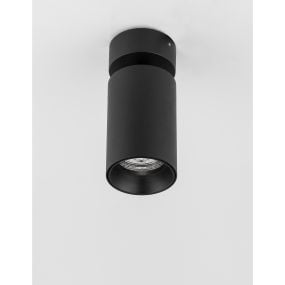 Nova Luce Tod - opbouwspot 1L - 5,7 x 13 cm - zandzwart