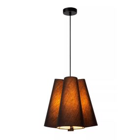 Lucide Gregory - hanglamp - Ø 34,3 x 165 cm - zwart
