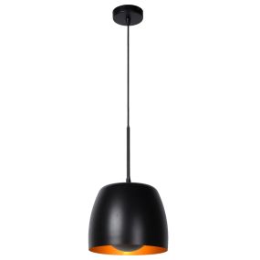 Lucide Nolan - hanglamp - Ø24 x 166,2 cm - zwart